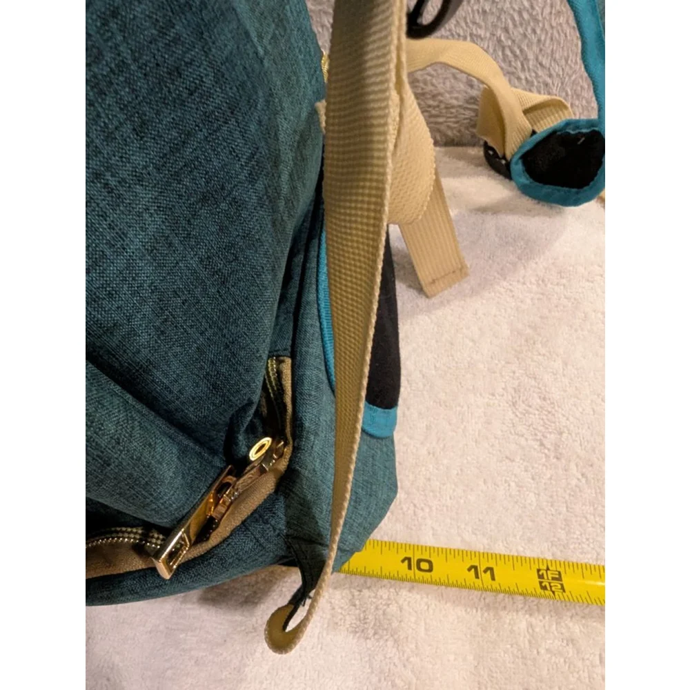 V-Coool Professional Cooler Bag Baby Bag Teal Beige Cooling Pocket Tote Backpack